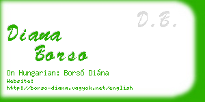 diana borso business card